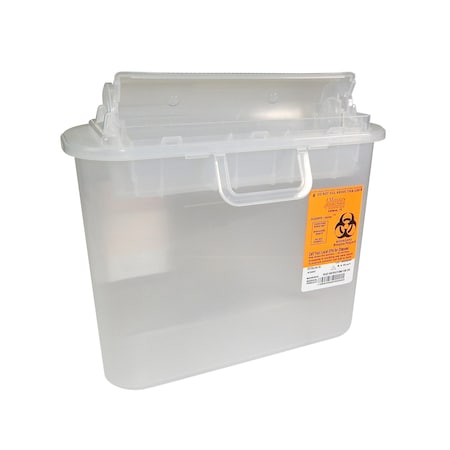 Sharps Container, 5.4 qt., Clear, PK12