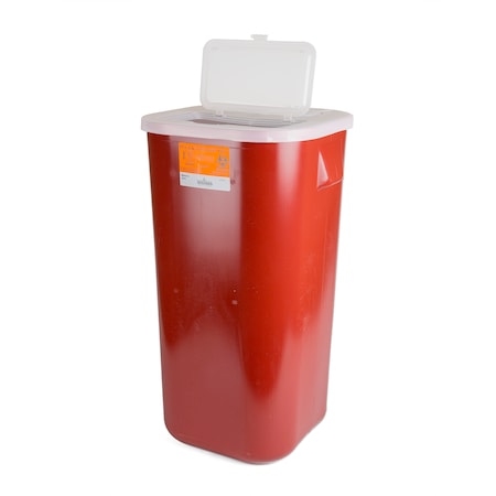 Sharps Container, 16 gal., Red PK6