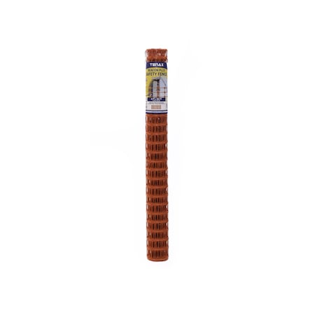 Safety Fence, 4 ft. H, 50 ft. L, Orange