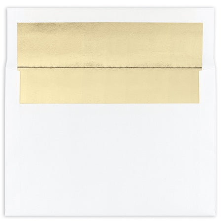 Envelope, Foil Lining, White with, PK25