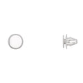 Wht Nyln Trim Panel Ret 8.5mm Hole Size 11mm Stem L PK25
