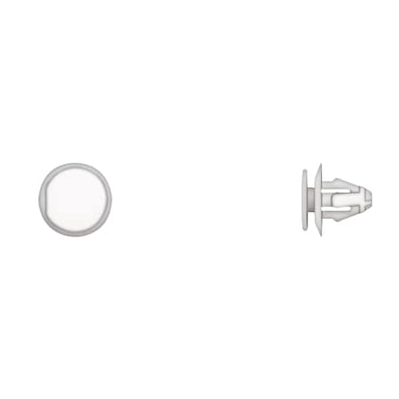 Wht Nyln Trim Panel Ret 8.5mm Hole Size 11mm Stem L PK25