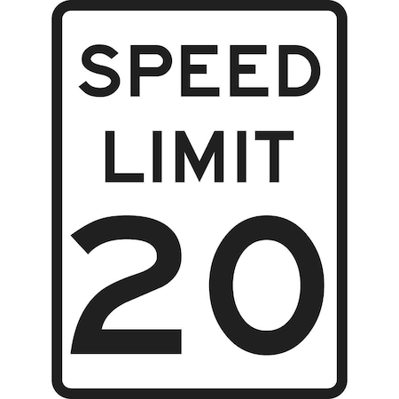Traffic Sign, 24" H, 18 in W, Aluminum, Rectangle, English, 94213