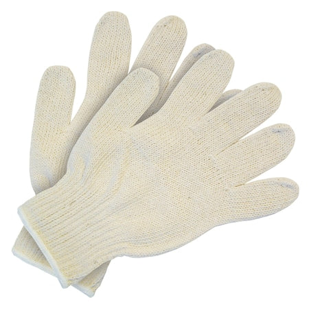 Gloves, Cotton, Knit Wrist, L, PK12