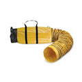 Ventilation Duct, Black/Yellow, 25 ft L