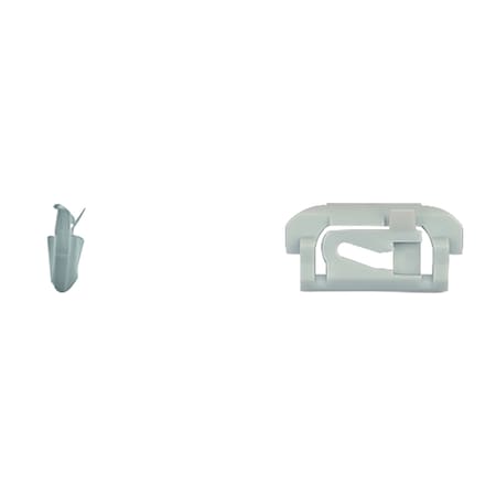 Grn Nyln Reveal Mldg Clips 15.25mm W 30.5mm L PK100