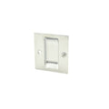 Flush Cup Pocket Door Pull Satin Chrome