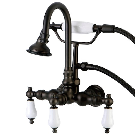 Wall-Mount Clawfoot Tub Faucet, Oil Rubbed Bronze, Tub Wall Mount