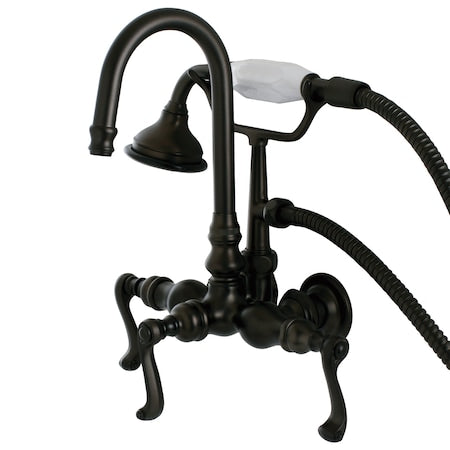 Wall-Mount Clawfoot Tub Faucet, Oil Rubbed Bronze, Tub Wall Mount