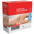 Fabric X-Wide Strip Bandages 1in x 3in 50/box