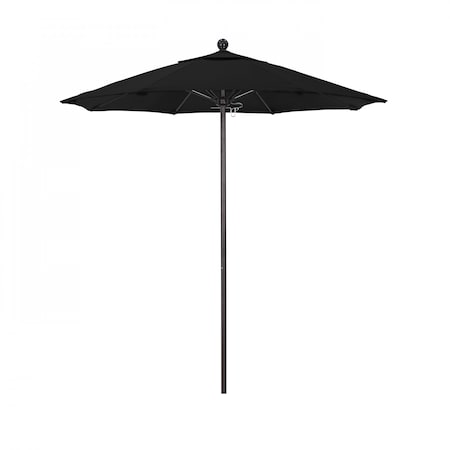 Patio Umbrella, Octagon, 96" H, Olefin Fabric, Black