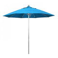 Patio Umbrella, Octagon, 103" H, Sunbrella Fabric, Canvas Cyan