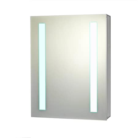 20"" x 26"" Surface Mounted/Recessed Polished Edge LED Medicine Cabinet