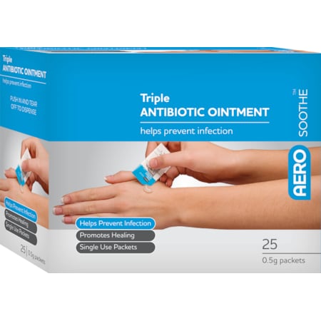 Triple Antibiotic Packet 0.5g 25/box