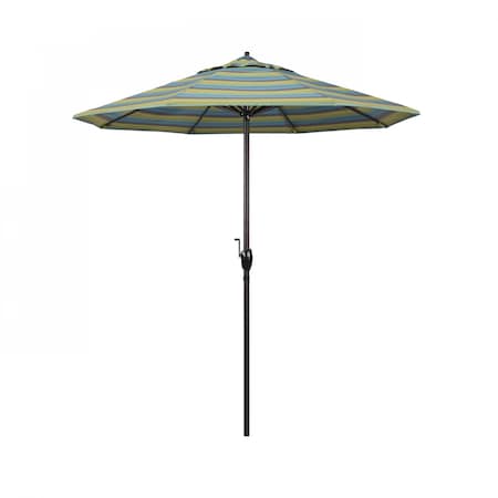 Patio Umbrella, Octagon, 97.88"" H, Sunbrella Fabric, Astoria Lagoon