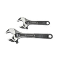 2 Piece Wide Jaw Adjustable Wrench Set 6" & 10"