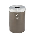 33 gal Recycling Bin, Bronze Vein/Satin Aluminum