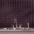 Fasade 18in x 24in Traditional 6 Smoked Pewter Backsplash Panel 5pk
