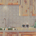 Fasade 18in x 24in Rings Vintage Metal Backsplash Panel 5pk