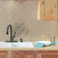 Fasade 18in x 24in Monaco Vintage Metal Backsplash Panel 5pk