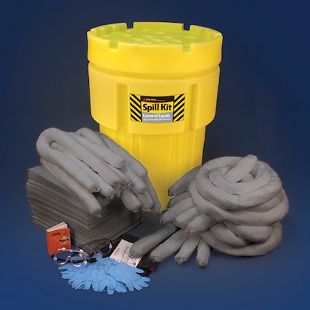 Oil Only Poly-Overpack Spill Kit, 65 Gal