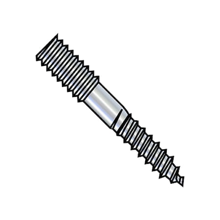 1/2-13X12 HANGER BOLT PLAIN CENTER ZINC, PK75
