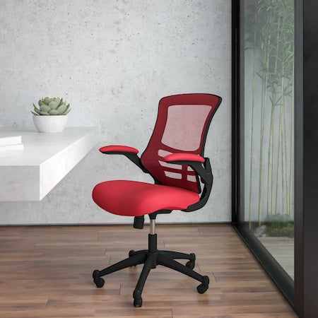Mesh Ergonomic Chair, Red Mesh