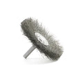 BMF2508 Mandrel Mounted Flare Brush. 2.5"" Diameter, .008CS, .687"" Trim, .250"" Shank Diameter