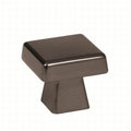 BP55271GM 1-3/16"" (30 mm) Blackrock Square Cab Knob Gunmetal Finish
