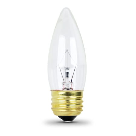 Light bulb, LED, Deco Chndlr, Flam, PK48