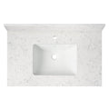 Vanity Top w/Ceramic Basin,37 x 22 in