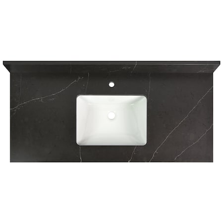 Vanity Top w/Ceramic Basin,49 x 22 in