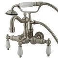 Wall-Mount Clawfoot Tub Faucet, Brushed Nickel, Tub Wall Mount