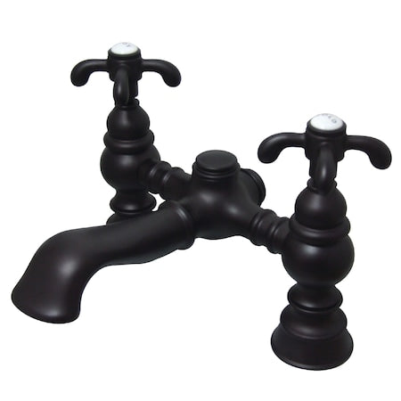 Deck-Mount Clawfoot Tub Faucet, Oil Rubbed Bronze, Deck Mount