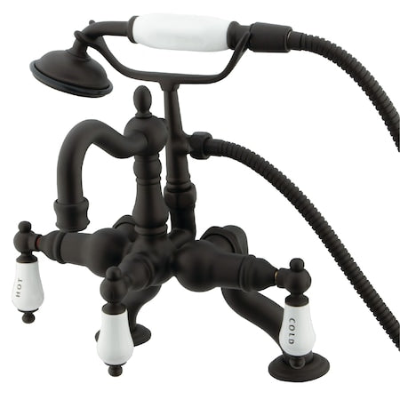 Deck-Mount Clawfoot Tub Faucet, 2, Deck Mount, Oil Rubbed Bronze