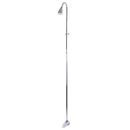 Tub and Shower Faucet, Polished Chrome, Wall Mount