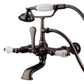 Wall-Mount Clawfoot Tub Faucet, Oil Rubbed Bronze, Tub Wall Mount