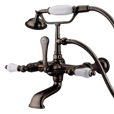 Wall-Mount Clawfoot Tub Faucet, Oil Rubbed Bronze, Tub Wall Mount