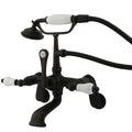 Wall-Mount Clawfoot Tub Faucet, Standard, 3-3/8" to 11", 2, Tub Wall Mount, Oil Rubbed Bronze