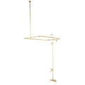 Wall-Mount Clawfoot Tub Faucet, Standard, 3-3/8", 2, Tub Wall Mount, Polished Brass