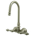 Wall-Mount Clawfoot Tub Faucet, Brushed Nickel, Tub Wall Mount