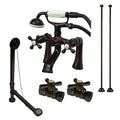 Clawfoot Tub Faucet Packages, Oil Rubbed Bronze, Deck Mount