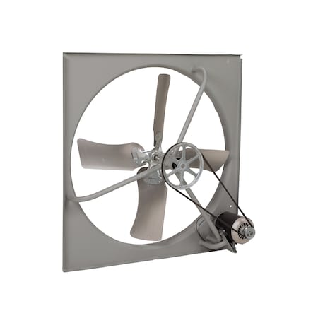 Commercial Exhaust Fan, 36"", Belt-Drive, 120V, 1/2HP, 1-Phase, Gray