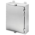 Clamps with Padlock Hasp Electrical Enclosures, 20 in H, 6 in D, 16 in W, 12, 13, 3, 3R, 3RX, 4, 4X