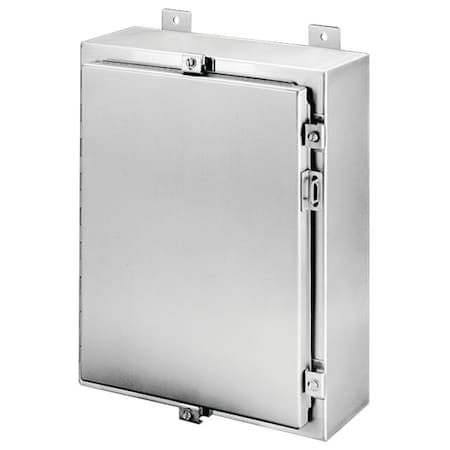 Clamps with Padlock Hasp Electrical Enclosures, 20 in H, 6 in D, 16 in W, 12, 13, 3, 3R, 3RX, 4, 4X