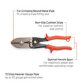 9-3/4" 5-Blade Hand Crimper