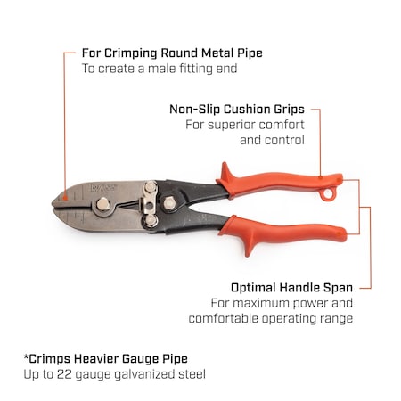 9-3/4" 5-Blade Hand Crimper