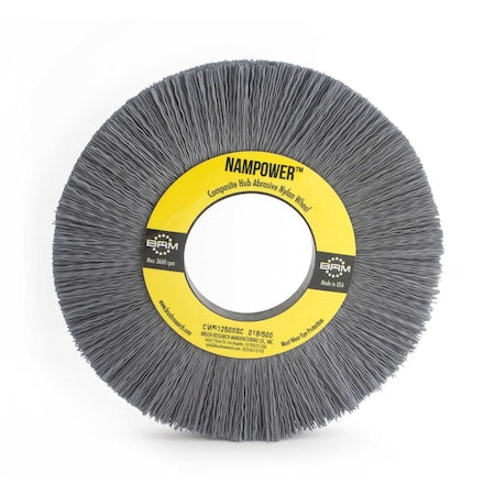 CW61500SC NAMPOWER Abrasive Wheel Brush, 6" Diameter, 500SC, 2" Arbor Hole, 1.5" Trim Length