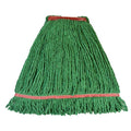 X-Large Wet Mop, Green, Blended, PK3