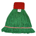 5 in Wet Mop, Green, Blended, PK3